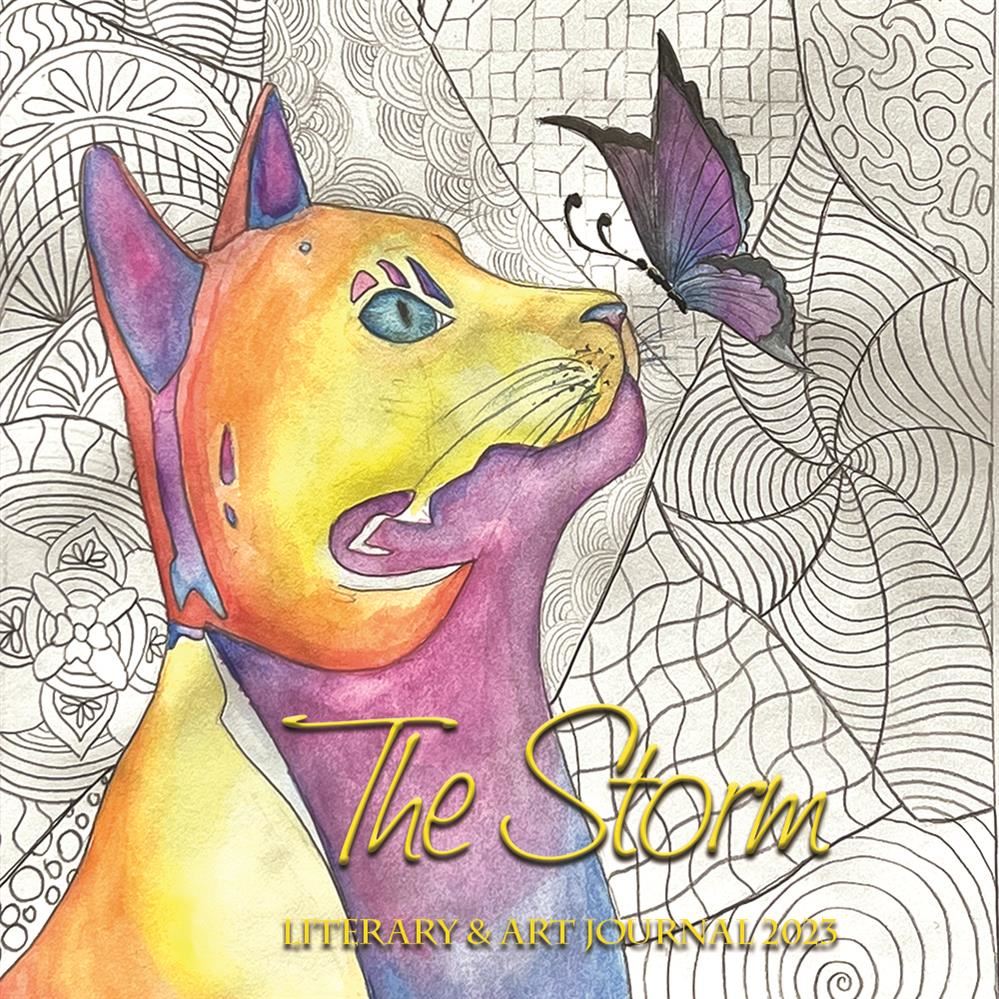  Cover of The Storm, cat looking at butterfly 